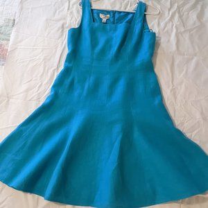 Sleeveless Linen Fit and Flare Dress